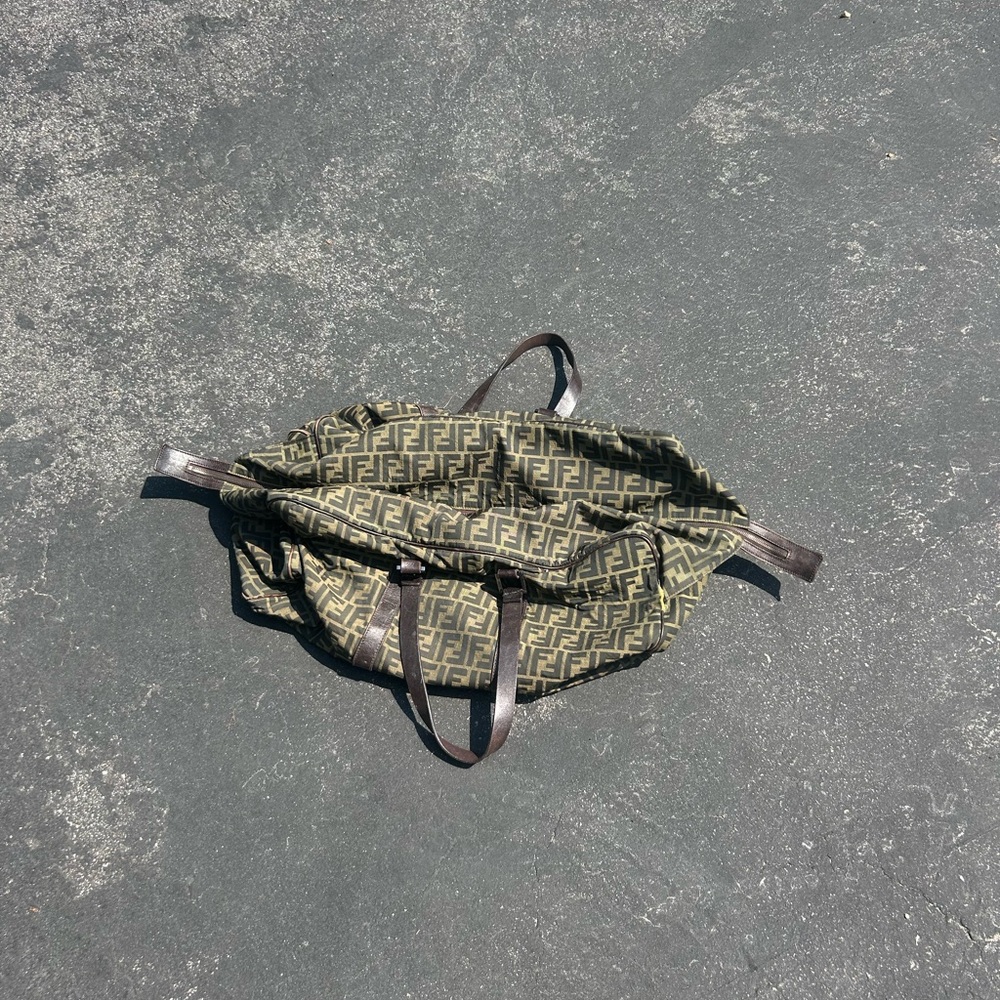 Fendi 1999 Vintage Duffle Tote Bag
